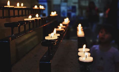 3 White Candles Without Light · Free Stock Photo