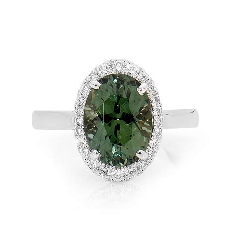 Green Sapphire Ring - Stelios Jewellers