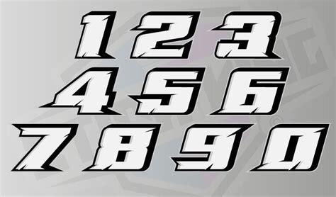 Pin by GT on 91 | Vinyl sticker, Number stickers, Sign lettering fonts