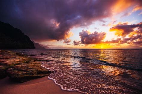 Sunset on the Na Pali Coast Kauai - Photorator