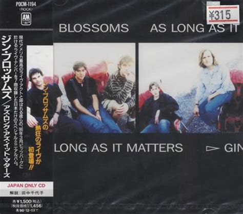 Gin Blossoms As Long As It Matters Japanese Promo CD album (CDLP) (122759)