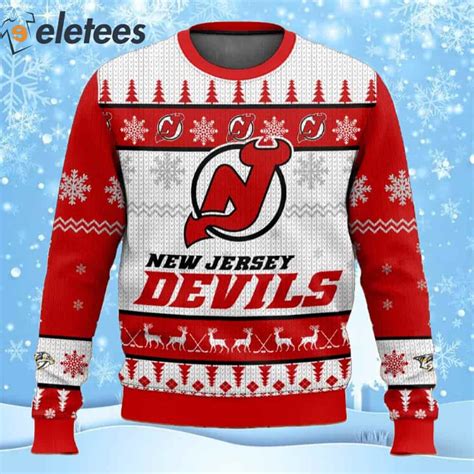 Devils Hockey Ugly Christmas Sweater