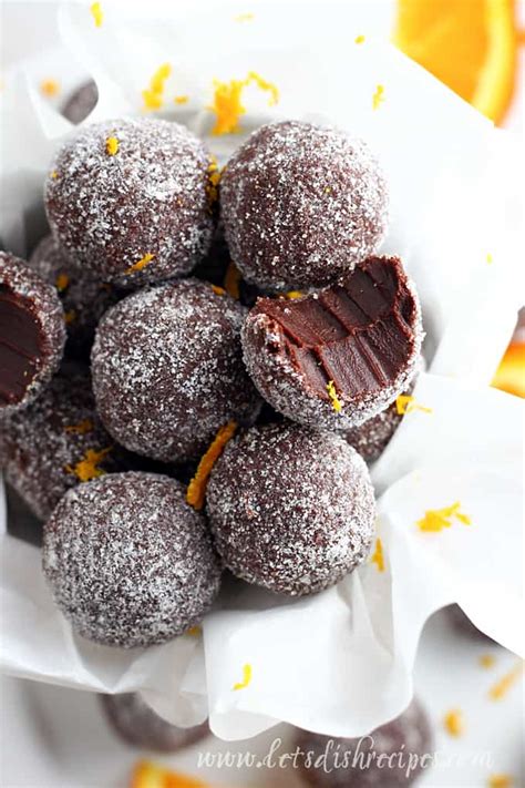 Easy Chocolate Orange Truffles | Let's Dish Recipes