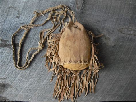 Suede Handmade Native American Medicine Bag