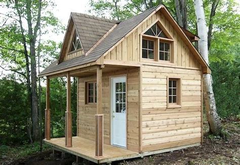 Tiny Cabin Kit with a Loft - Tiny House Pins