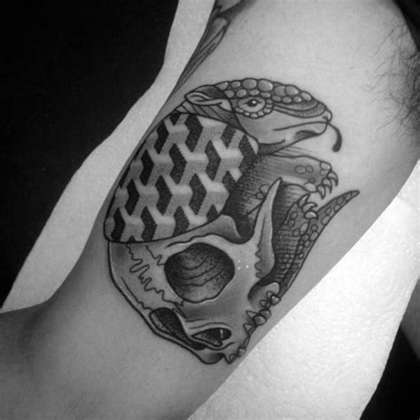 50 Armadillo Tattoo Designs For Men - Armor Shell Ink Ideas