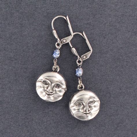 1008-SP-STM Moon Earring – Sadie Green's – Sea Glass Jewelry – Vintage ...