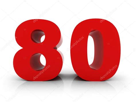 Number 80 Stock Photo by ©morenina 60868995