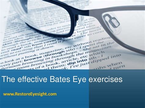 The effective Bates eye exercises