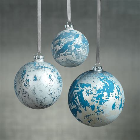 Blue And Silver Christmas Ornaments