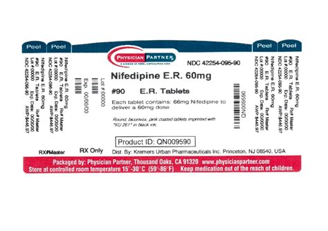 Nifedipine Information, Side Effects, Warnings and Recalls