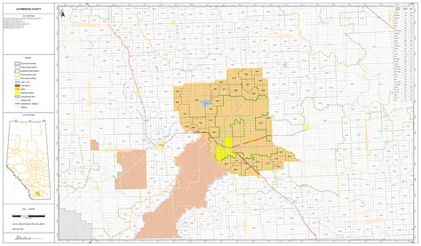 Lethbridge County Map