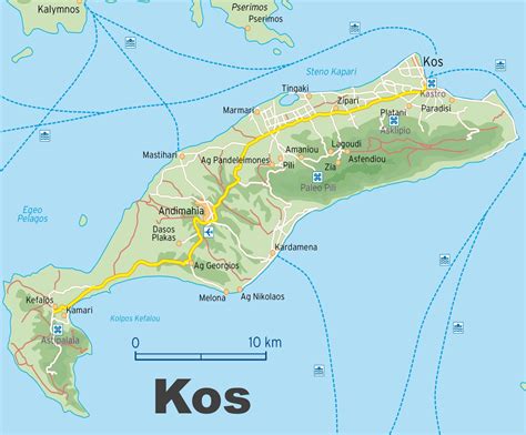 Map Of Kos Town