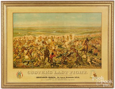 Anheuser-Busch Custer's Last Stand lithograph sold at auction on 28th February | Pook & Pook