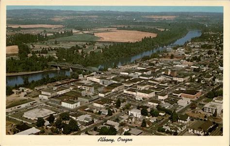 Aerial View of Albany, Oregon