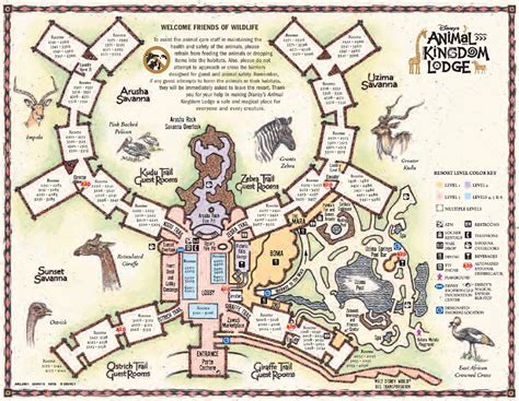 Resort Map | Disney 's Animal Kingdom Lodge and Villas | Florida