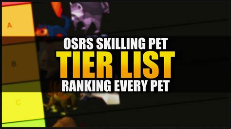 Official RuneScape Skilling Pet Tier List - YouTube