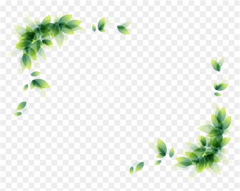 Green Leaves Border - Green Leaf Border Png - Free Transparent PNG ...