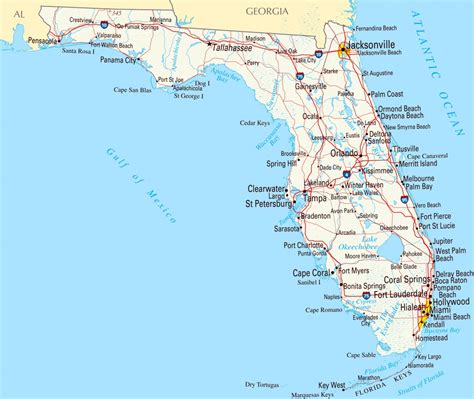 Florida Panhandle Map With Cities | Printable Maps