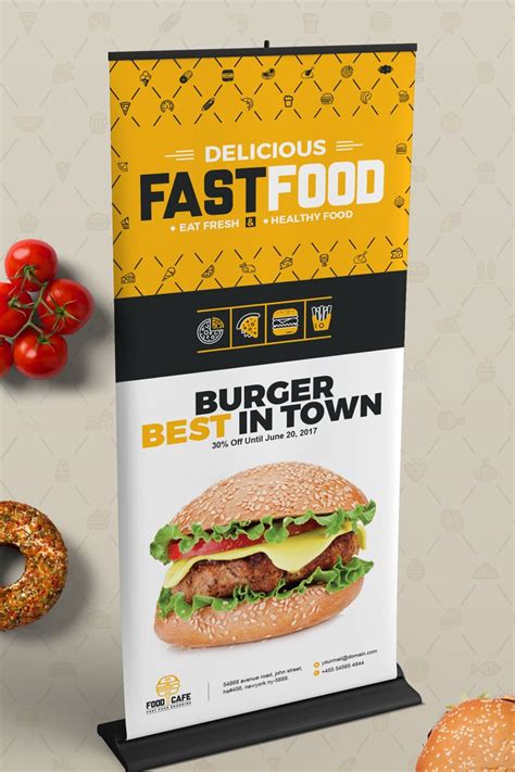 Digital Signage for Fast Food Agency | Billboard, Rollup Banner ...