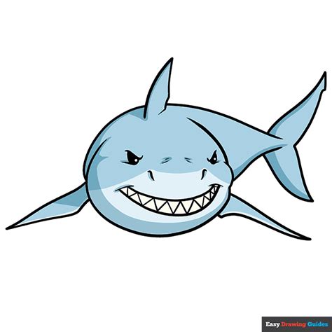 How to Draw a Cartoon Shark - Really Easy Drawing Tutorial