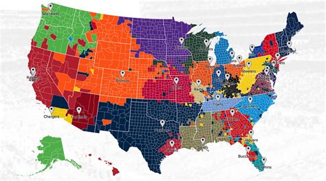 Map Of NFL Fans In U.S. Based On Twitter - Business Insider