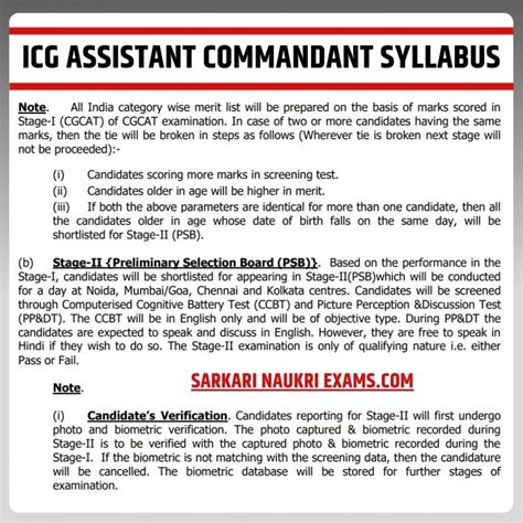 Indian Coast Guard (ICG) Assistant Commandant Syllabus 2024 | AC Exam ...