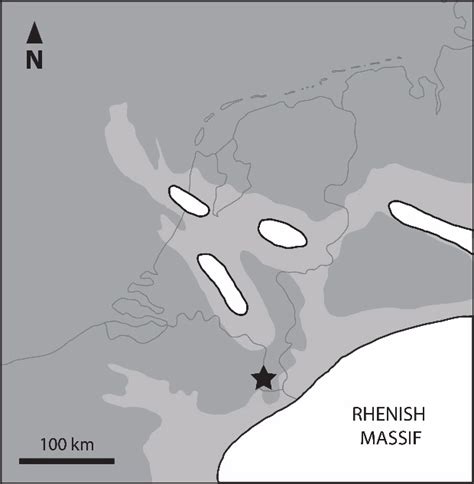 1 Paleogeographic reconstruction of Maastrichtian northwestern Europe... | Download Scientific ...