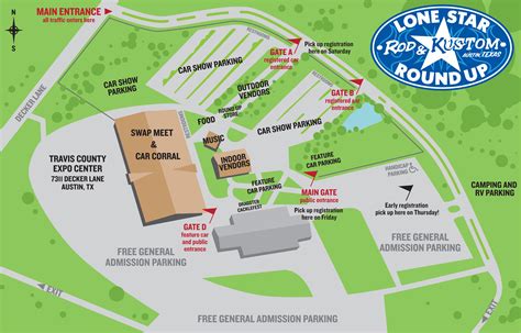 Map & Directions — The Lonestar Rod & Kustom Round Up - Austin, Texas