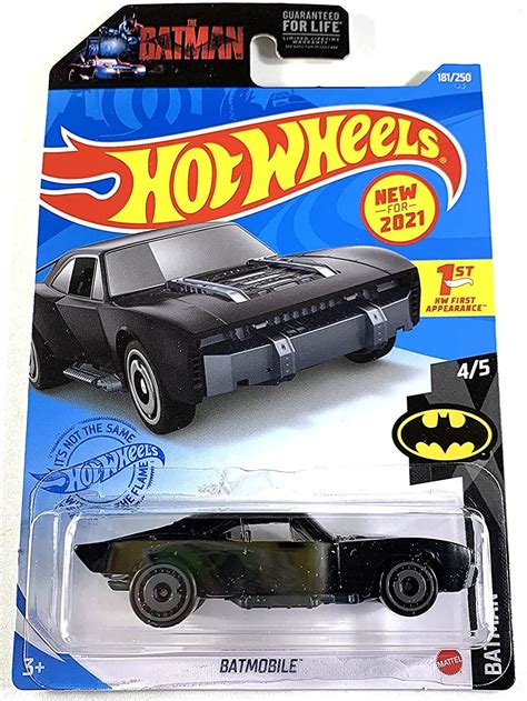 Buy Hot Wheels2021, Batmobile Black, Batman 4/5, 181/250, HW First ...