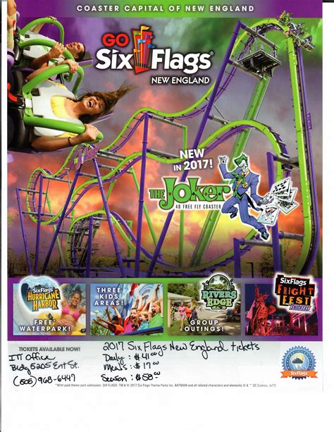 Six Flags Tickets Now Available! | USCG Base Cape Cod MWR