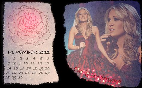 november calendar - Carrie Underwood Wallpaper (26487025) - Fanpop