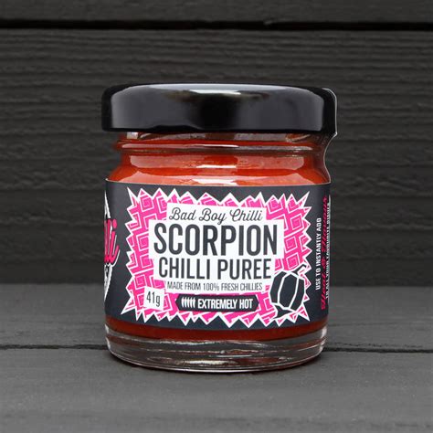 Trinidad Scorpion Chilli Purée By Bad Boy Chilli | notonthehighstreet.com