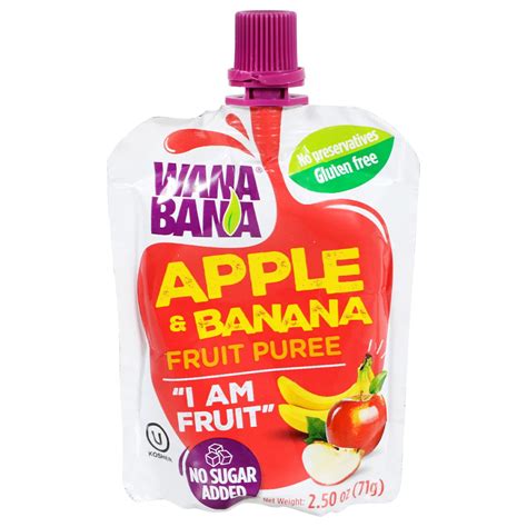 Wana Bana Apple & Banana Fruit Puree Pouch - The Budget Reviews