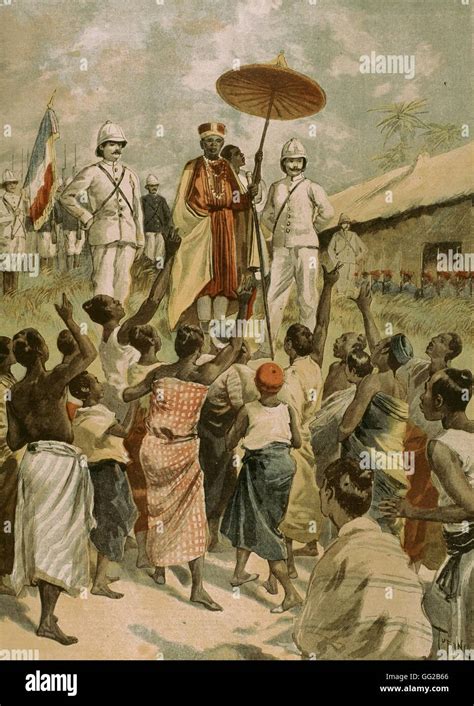 French colonial empire under the 3rd Republic The new king of Dahomey 1894 France - Colonization ...