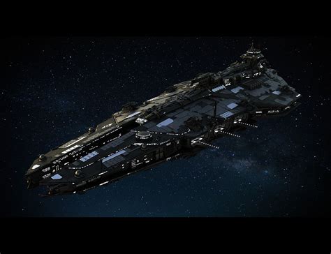 ArtStation - Space Battleship, Misuo WU | Space ship concept art, Space ...