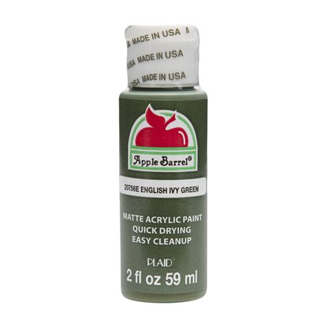 Apple Barrel Matte Finish English Ivy Green Acrylic Craft Paint, 2 Fl ...