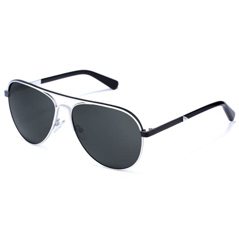 Aviator Polarized Sunglasses for Men Stainless Steel Frame with Handcr ...