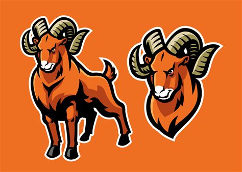 ram sheep mascot set 22872213 Vector Art at Vecteezy