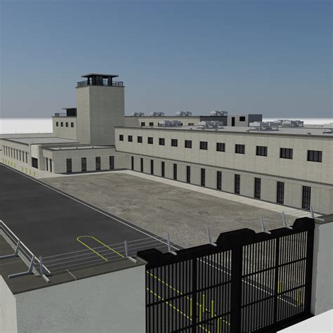 modèle 3D de Bâtiment de pénitencier moderne - prison du comté, pénitencier fédéral - TurboSquid ...