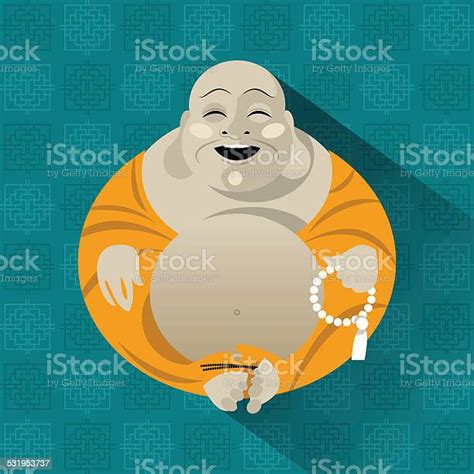 Feng Shui Talisman Hotei Happy Buddha Stock Illustration - Download ...