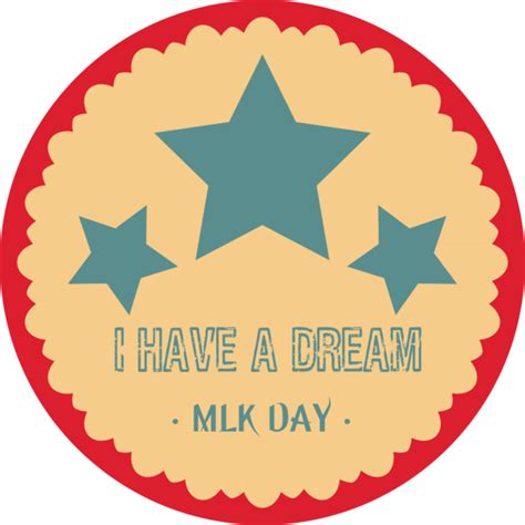 Martin Luther King Jr. Day Logo Circle for MLK Day for Martin Luther ...