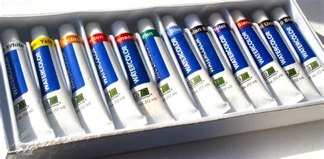 Watercolor Paint Art Supplies 12 tubes of Watercolor paints