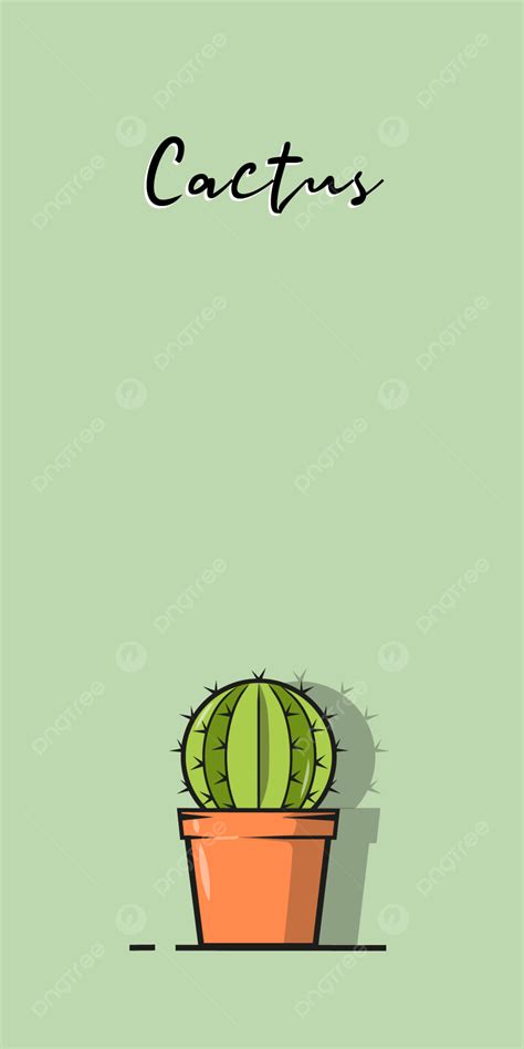 Mobile Wallpaper Cactus Cute Background, Mobile Wallpaper, Wallpaper, Wallpaper Cute Background ...