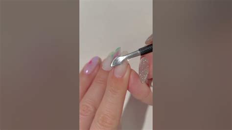 Bye 🥲 Gel nail polish removal using peel off base coat #peeloff #nails ...