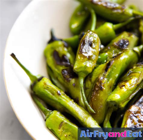 Air Fryer Shishito Peppers- Super Easy | AirFryAndEat