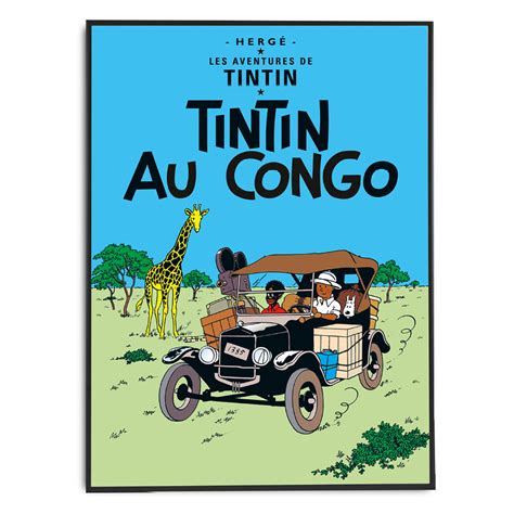 Tintin au Congo Poster - The Tintin Shop UK