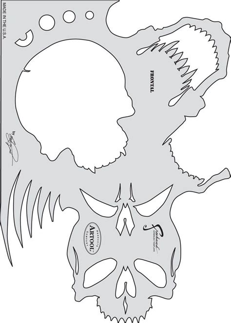 Skull Template Airbrush