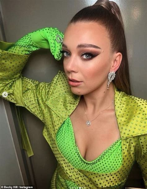 Becky Hill flaunts her figure in a skimpy green co-ord backstage at the ...