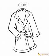 Coat Coloring Page sketch template